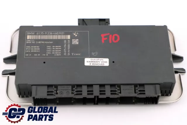 BMW F10 Footwell Luz Módulo Unidad de Control ECU FRM III 9236460