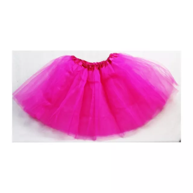 Quality Ladies Girls Kids TUTU Skirt Fancy Skirt Dress Up Party 3 Layers Pink