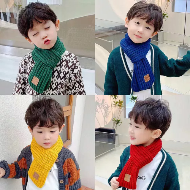 Autumn And Winter Children's Warm Scarves Thickened Scarves For Boys GirK_