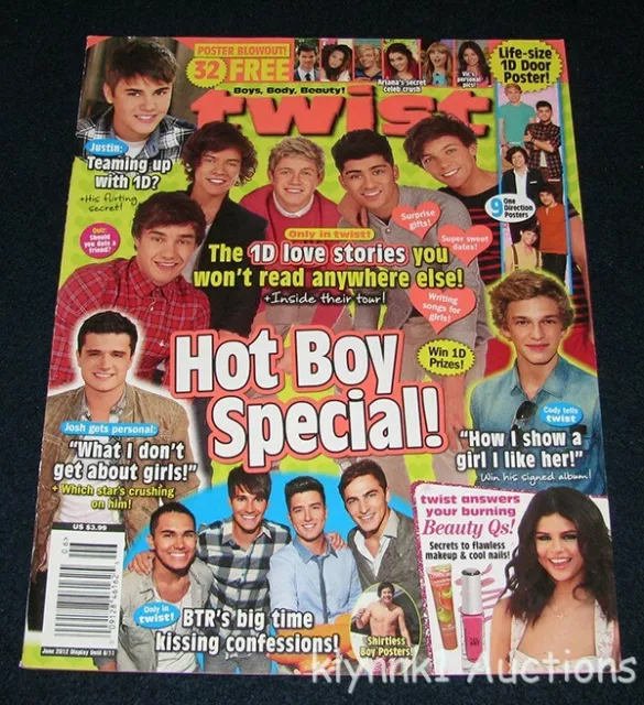 Twist Magazine June 2012 One Direction Cody Justin Bieber Selena Taylor Swift