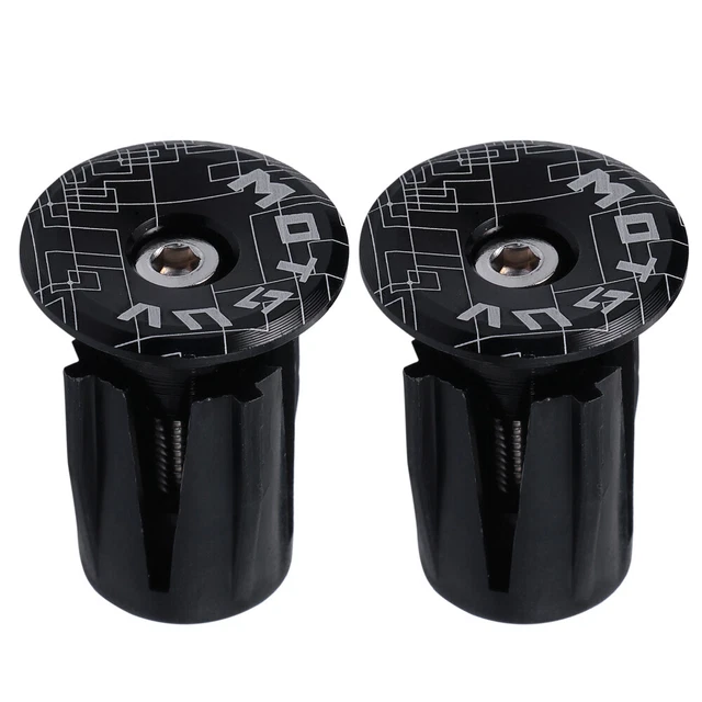 Tappi Terminali Per Manubrio Bici In Alluminio - Accessori Per Mountain Bike, Strada (Arancione)