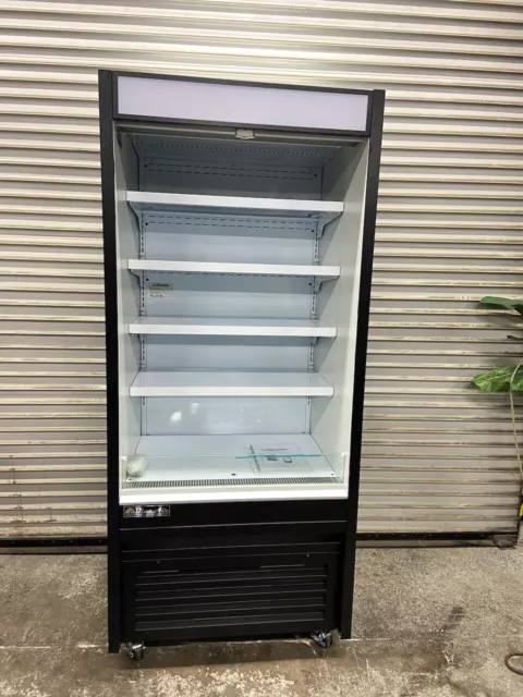 NEW Open Air Grab & Go Merchandiser NSF Display Vertical Cooler Blue Air #6907