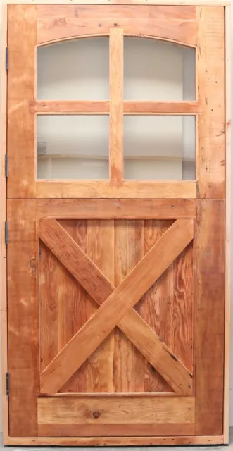 Rustic reclaimed lumber square top DUTCH door solid wood story book winery 3