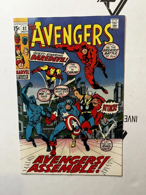 THE AVENGERS Marvel Comic NO. 82 NOV. - - 1970 High Grade