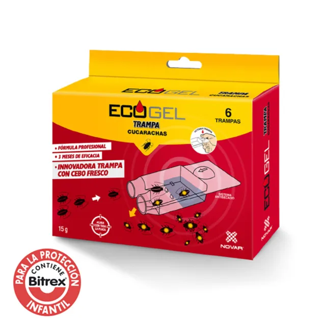 E3/06235 Ecogel Cucarachas Kit 6 Trampas 15Gr.