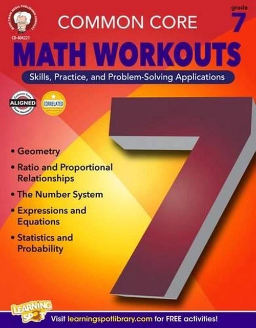 COMMON CORE MATH Workouts, Grade 7 by Karice Mace (English) Paperback ...