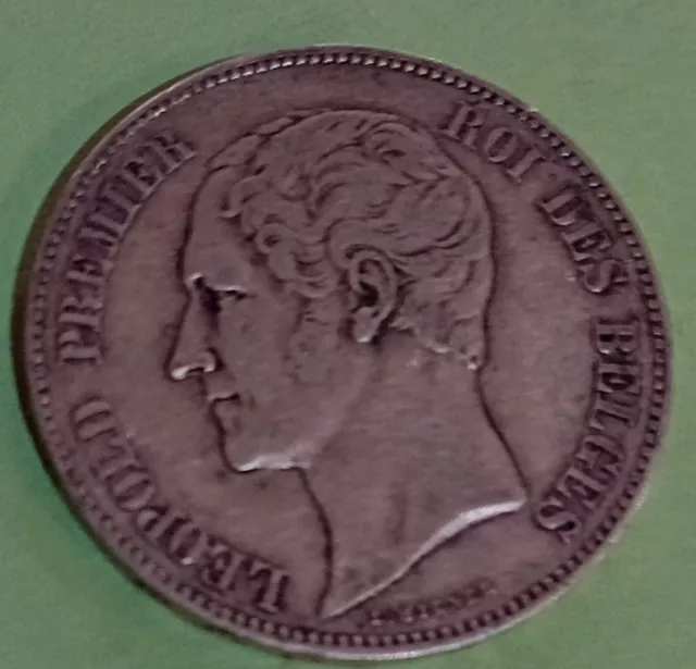 5 FRANCS ARGENT LEOPOLD 1 er. 1850