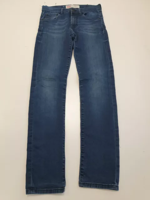 T747 Boys / Girls Levi's 510 Skinny Blue Stretch Denim Jeans Uk Age 14 W28 L30