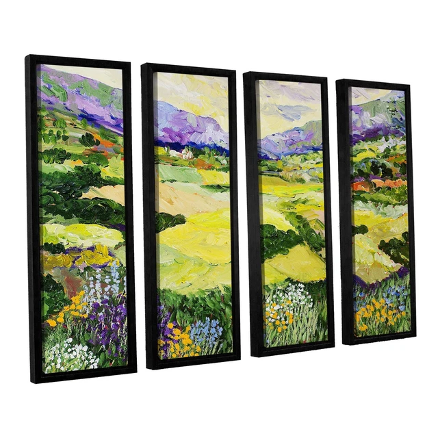 ArtWall Allan Friedlander 'Cool Grass' 4 Piece Floater  Extra Large