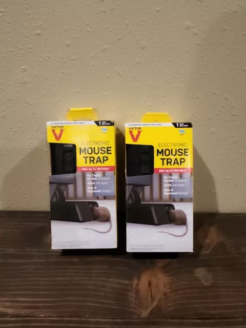 Lot of 2 Victor M250S Electronic Mouse Trap 100% Kill No Touch Latest Design #47