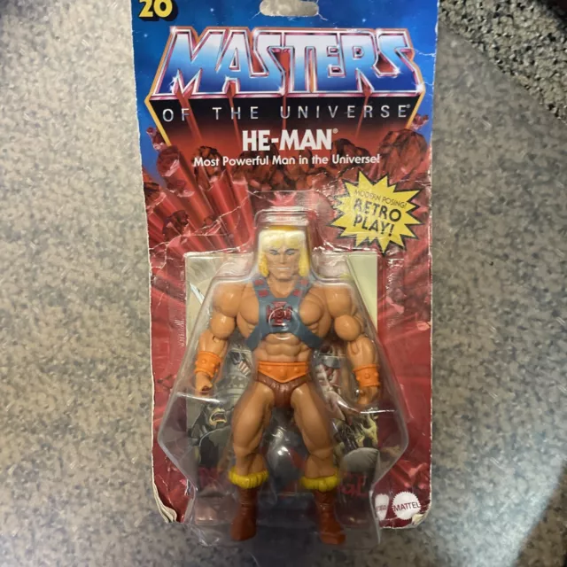 Mattel He-Man Action Figure Masters Of The Universe Retro Play