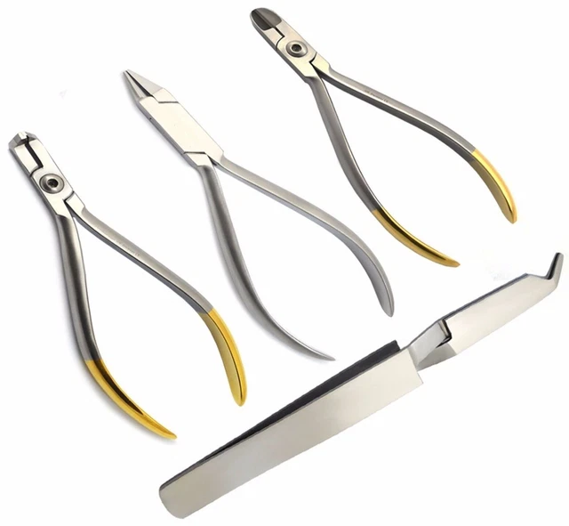 Pince à bec d'oiseau orthodontique coupe-fil dur support d'extrémité...