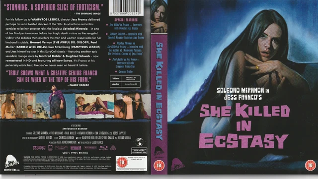 SHE KILLED IN Ecstasy Reg Abc Blu-Ray Severin Films Jess Franco ...
