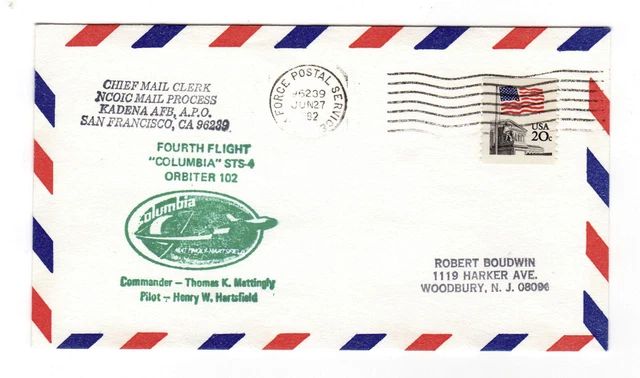 Shuttle Envelopes SPACE SHUTTLE STS-4 Launch Support Kadena Air Force Base Air Force PS ...