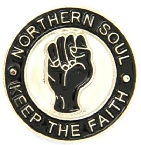 Northern Soul Badge enamel Mod pin Ska 2 The Two Tone Who Jam RnB