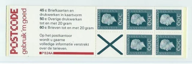 Niederlande Markenheftchen Postzegelboekje PB 24a NVPH