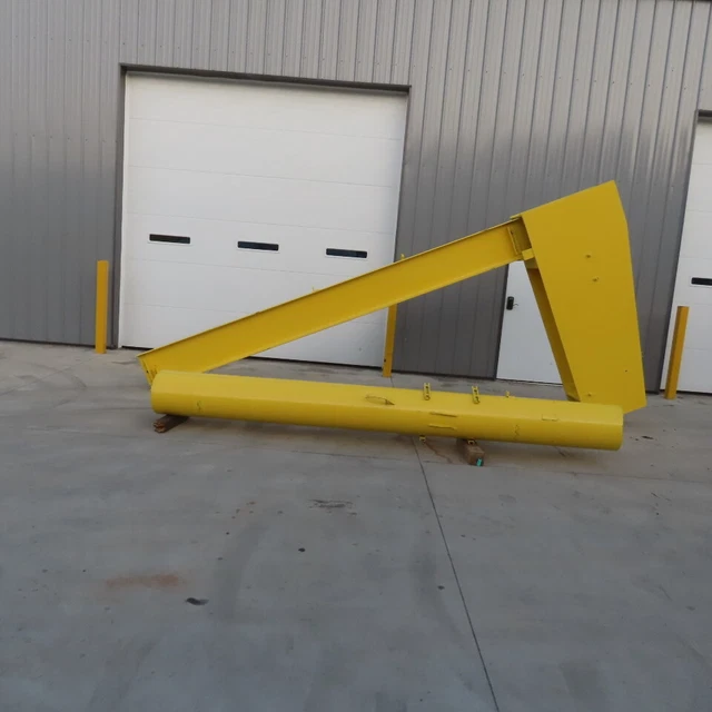 1 Ton Capacity Free Standing Jib Crane 14' Swing 12' Trolley Travel