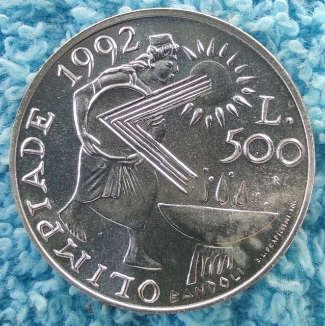 SAN MARINO 500 lire 1991 KM#271 ARGENTO 0.835-11 gr. (SC)