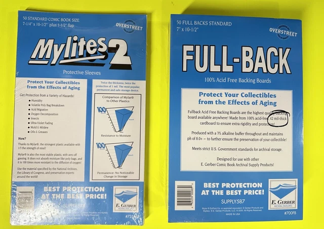 50 725M2 Std Mylites2 & 50 700Fb (42Pt) Fullbacks Free Boxed Shipping
