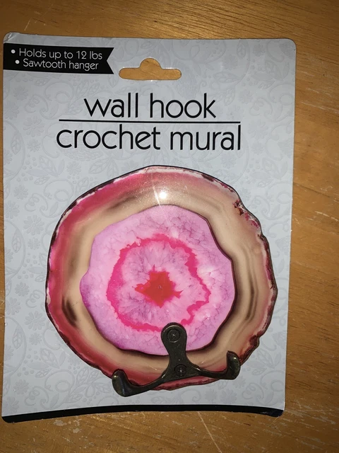 BEAUTIFUL WALL HOOK  SAWTOOTH HANGER HOLD UP TO 12 Lbs Crochet Mural Home Deco