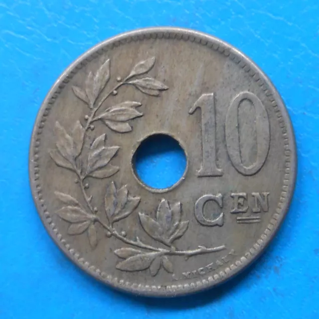 Belgique Belgie Belgium 10 centimen centimes 1904 km 53