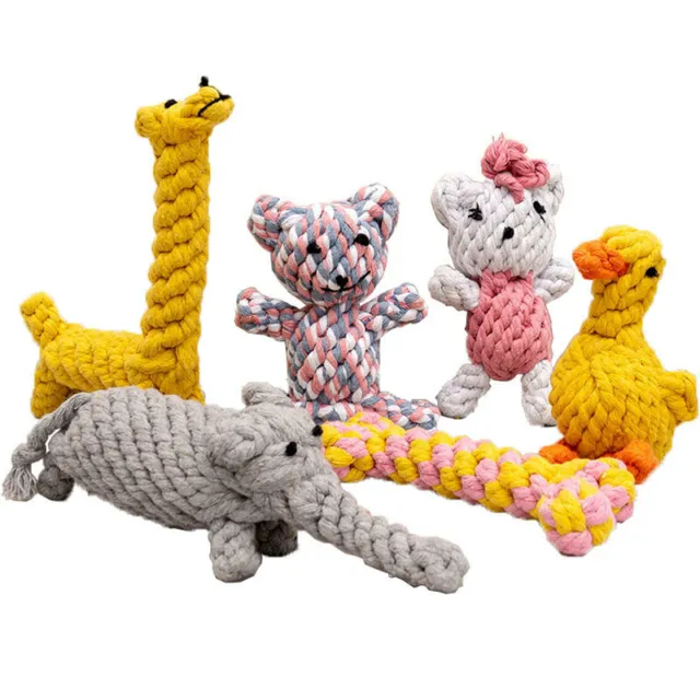 Hundespielzeug Hund Welpen Kauen Tier Baumwolle Seile Spielzeug für Haustier cat