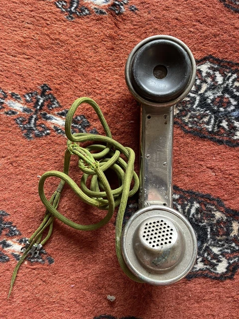 Patent 1903 Western Electric Lineman's Push Button Phone Nickel Plated Brass