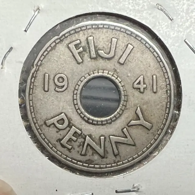 1941 Fiji One Penny Nice Coin