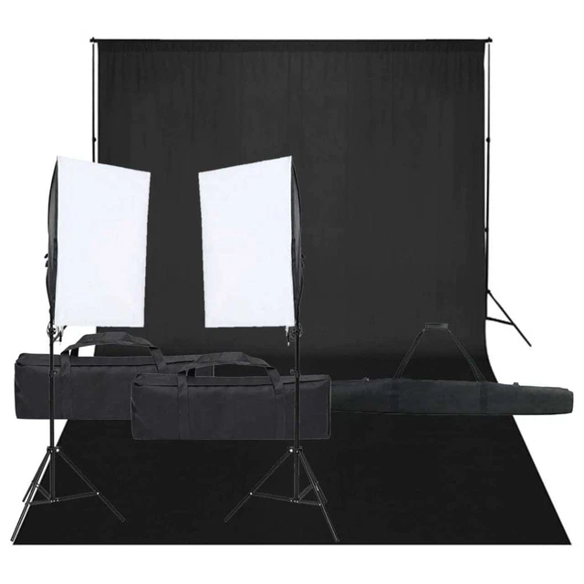 Kit per Studio Fotografico con Set di Luci e Fondale 5199397