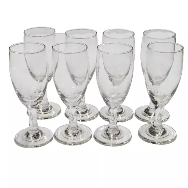 Vintage Short Stemmed Champagne Wine Brandy Cordials Glasses - Set Of 8
