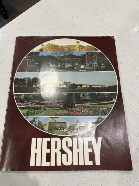 Libro de recuerdos Hershey PA 1974 Hershey Park Escuela Historia Rosa Jardín Centro Médico