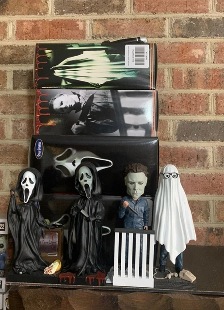 Horror BobbleHeads Lot Of 4 All New In Box Scream Halloween Michael Myers Ghost