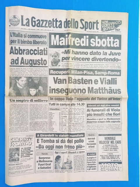 Gazzetta Dello Sport 11 Janvier 1974 Lubanski - Tomaszewski