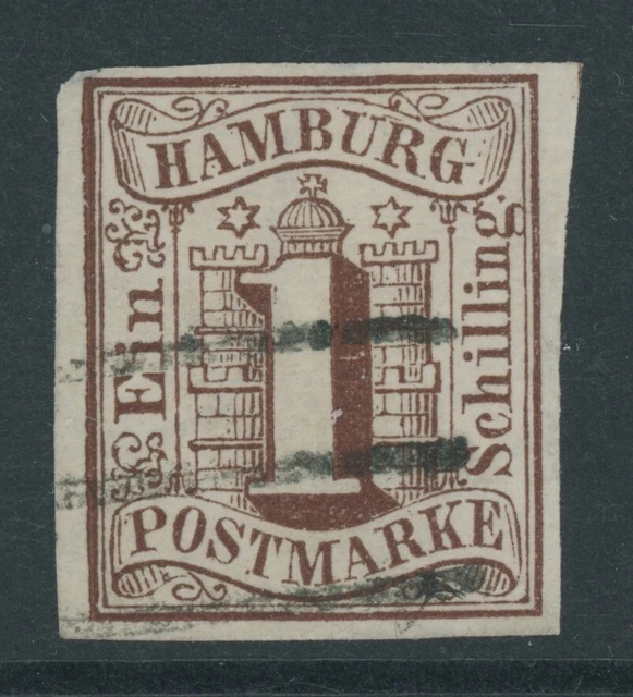 Hamburg Mi. Nr. 2 gestempelt einwandfrei 120 Euro