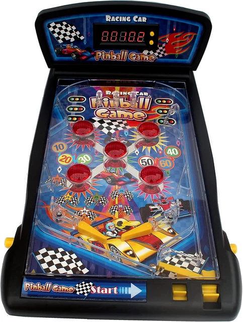 Pinball Machine Electronic Tabletop Pinball Game 16.5 Inch Scoreboard Kid Play