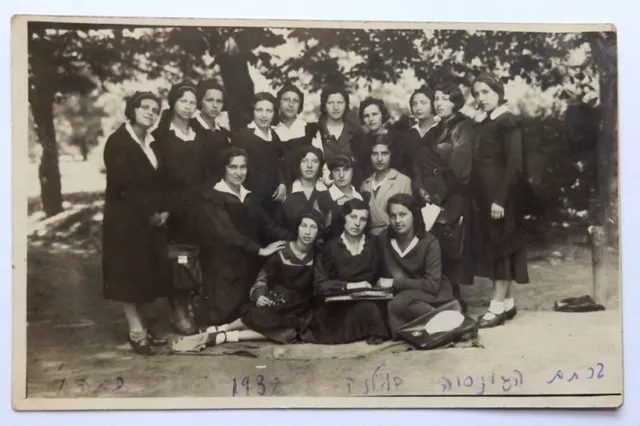 Wilno Vilnius Lithuania Gymnasium Girls 1932 Class Photo Pc Jewish Pre Holocaust