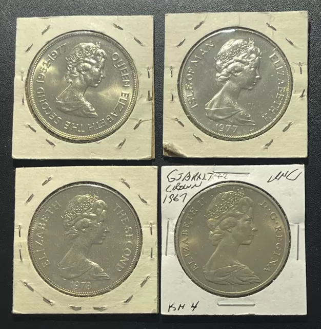 UK (Other) Modern Crowns: Lot of 4