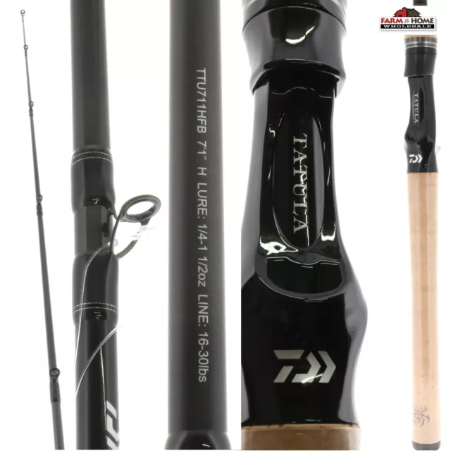 DAIWA GRAPHITE BLACK Widow Fishing Pole Rod Medium Action Casting BW16C  8'6 $124.95 - PicClick