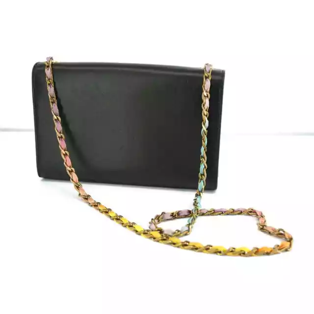 Saint Laurent Black Kate Medium Monogram Chain Leather Bag $2190 YSL Logo 2