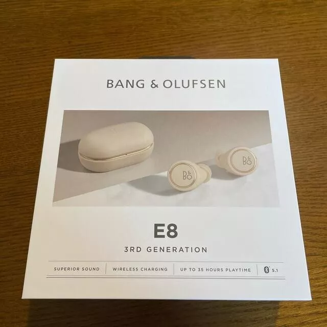 Bang & Olufsen Beoplay E8 3rd Gen Wireless Bluetooth Earbuds, Charge Case -Gold