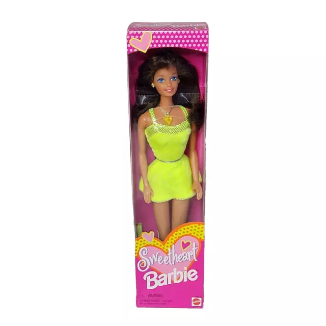 Vintage 1997 Sweetheart Barbie Doll In Original Box New # 18610 Mattel Brunette