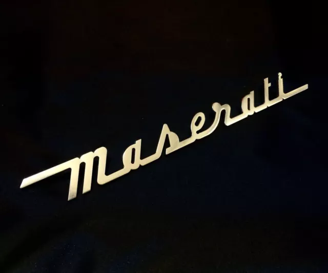 Maserati 4200 Coupe Spider Gransport Trofeo Mc12 67361800 Rear Metal Emblem New