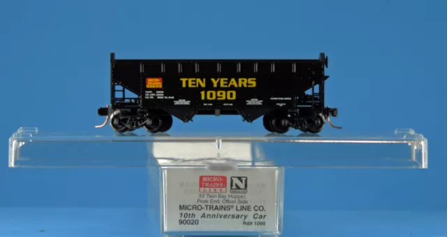90020 MTL 10th ANNIVERSARY 1090 ~ 33' TWIN BAY HOPPER ~ MTL MICRO TRAINS N SCALE