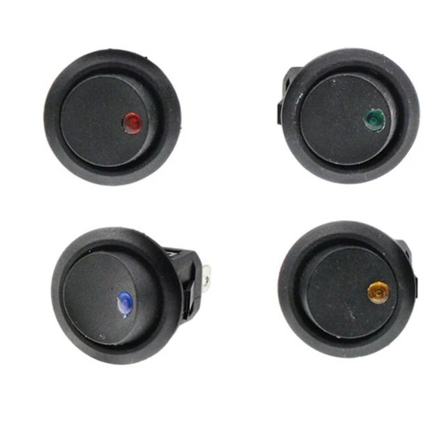 Lot De 3 Interrupteurs à Bascule Voiture 12V 20A Noir - Modèle ASW-13 - Neuf Sous Blister