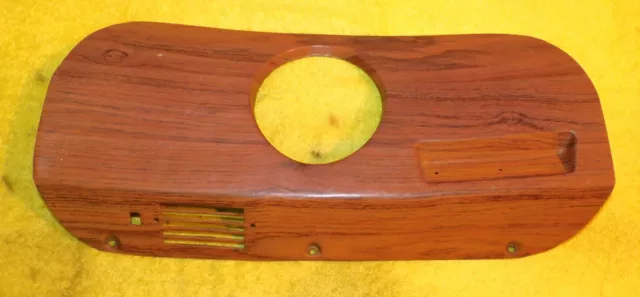 1969 Mustang Mach 1 Boss Grande ORIG TEAK WOOD GRAIN DASH RH CLOCK PANEL BEZEL