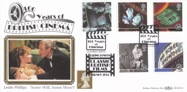 (68972) GB Benham FDC DOUBLED Cinema 100 Years Elstree / Ealing 1996 No. 6 of 28