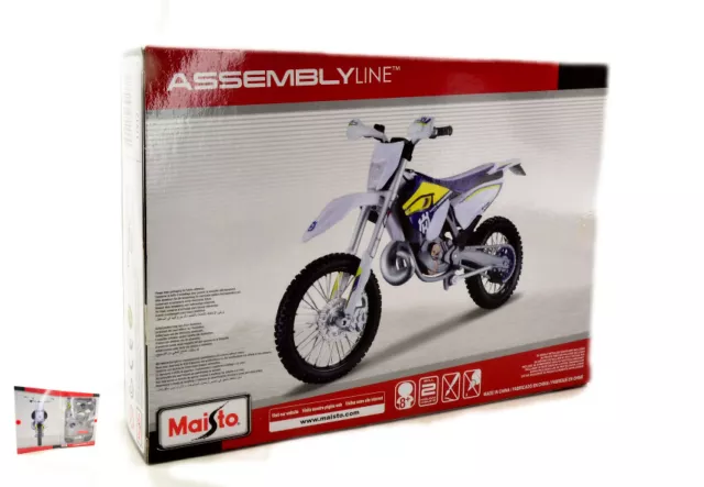 Miniature Moto Husqvarna FE501 Model Kit De Montage auto 1:12 Moteur Bike