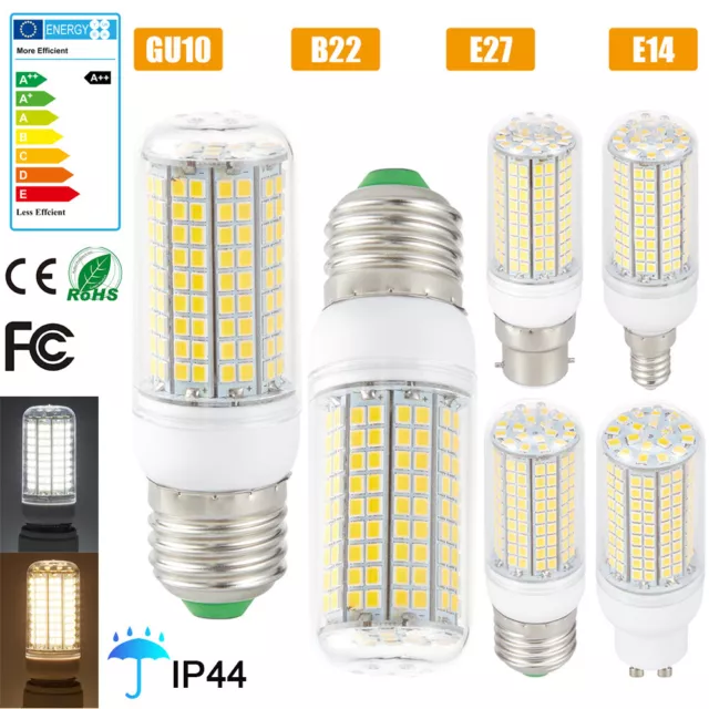 E27 E14 GU10 B22 LED Birne 12W Mais Leuchtmittel Glühbirne Licht Energiesparend