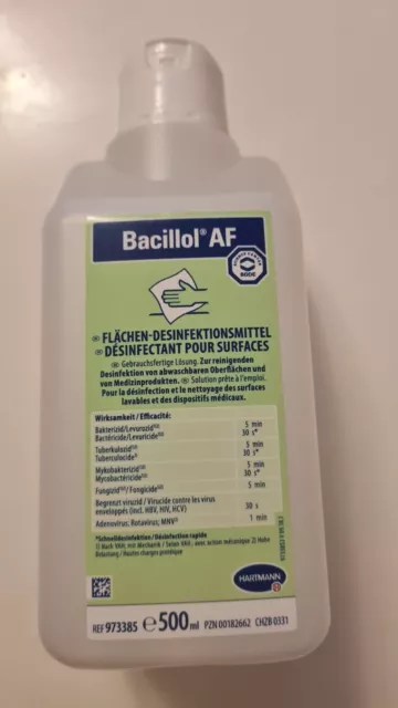 4 x 500 ml Bacillol® AF Flächendesinfektion Desinfektionsmittel Bode Hartmann