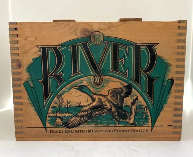 Ducks Unlimited "The River" Mississippi Flyway Edition Remington Wood Ammo Box